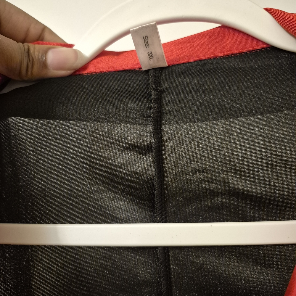 Black and Red Women's Jacket with Gold Accents - Picture 4 of 10